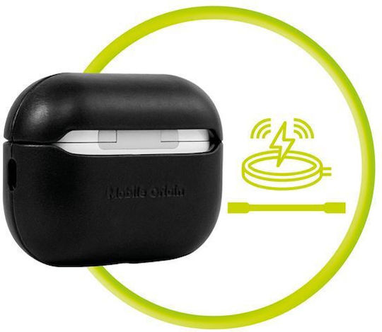 Mobile Origin Hülle Leder in Schwarz Farbe für Apple AirPods Pro 2
