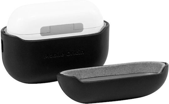 Mobile Origin Hülle Leder in Schwarz Farbe für Apple AirPods Pro 2
