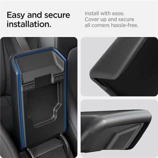 Spigen Tesla Armrest Cover Compatible Tesla Model 3 2024 Black