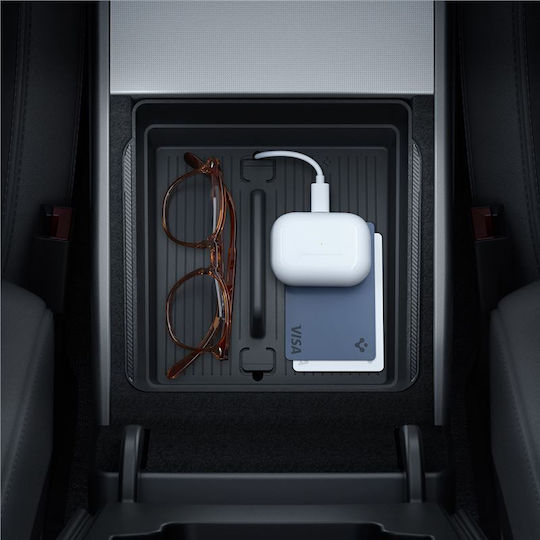 Spigen Tesla Armrest Console Organizer Black Tesla Model 3 2024 Acp07409