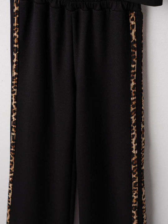 Kids Sweatpants Set Black 2pcs