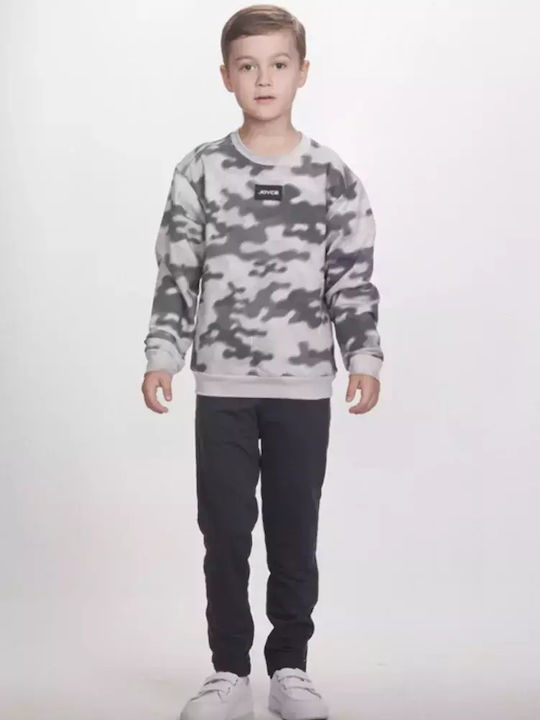 Kids Sweatpants Set Grey-anthracite 2pcs