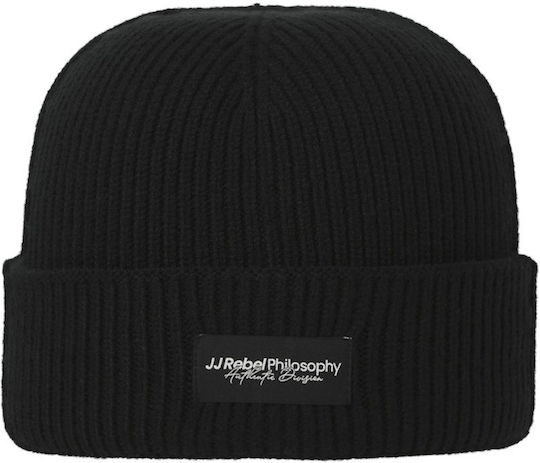 Beanie Ανδρικός Σκούφος Πλεκτός σε Μαύρο χρώμα