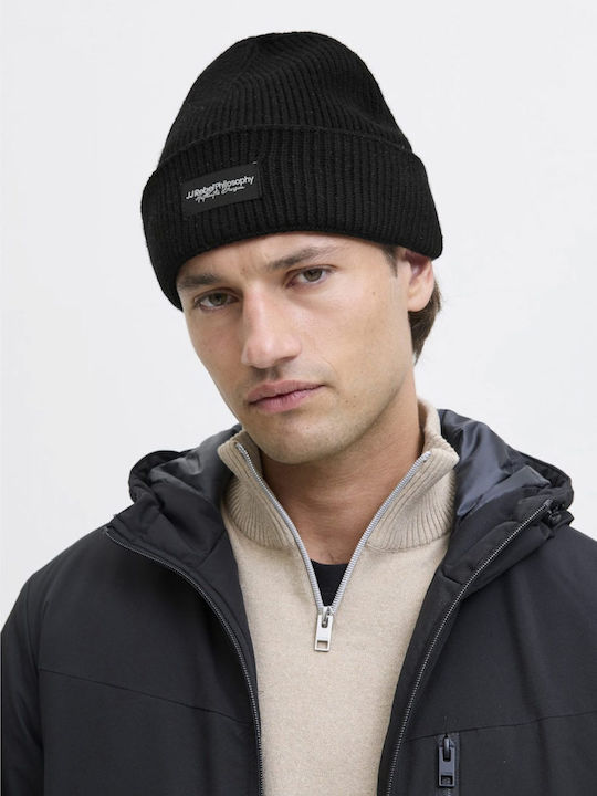Beanie Masculin Căciulă Tricotat în culoarea Negru