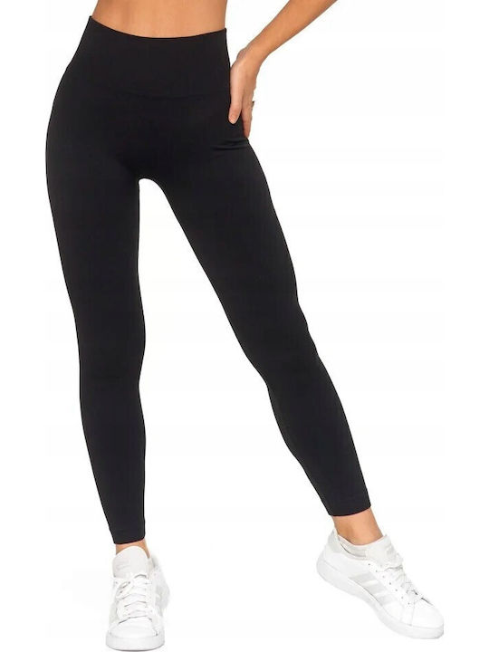 Training Damen Leggings Formendefinition Push-up Schwarzes