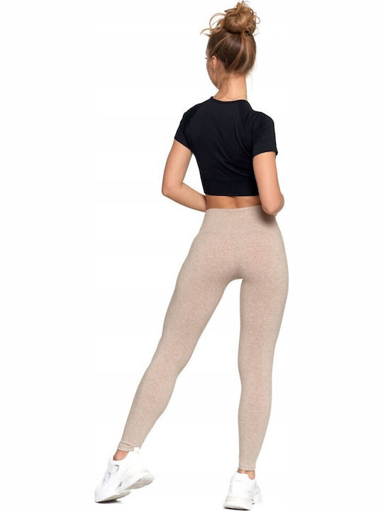 Обучение Женски легинси Високоталирани Beige