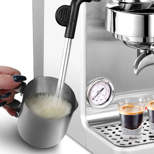 Rohnson Suprema Automatic Espresso Machine 2700W Pressure 20bar Silver