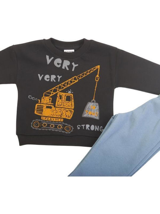 Kids Sweatpants Set Black 2pcs
