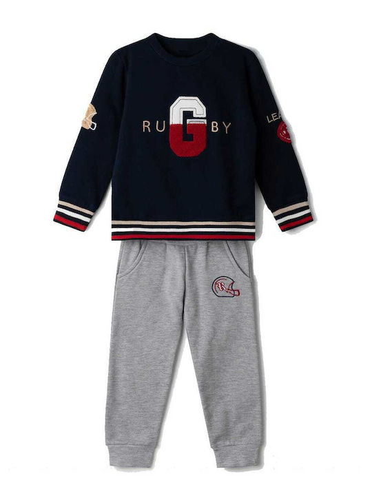Kids Sweatpants Set Blue 2pcs