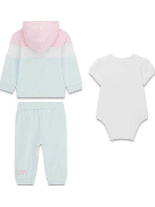 Kids Sweatpants Set Sky Blue 3pcs