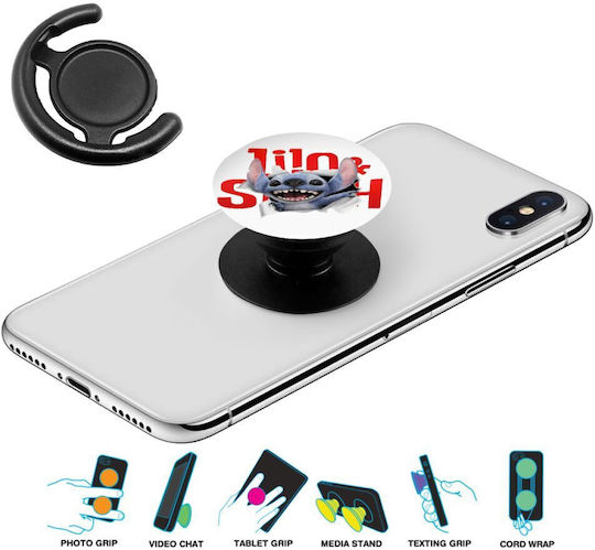 Stitch Movie Phone Holders Stand Μαύρο Βάση Στήριξης Κινητού Στο Χέρι