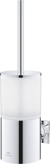 Grohe Metalic Set perie de toaletă și coș de gunoi pentru baie Argintiu