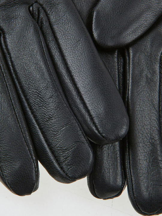 Schwarz Leder Handschuhe
