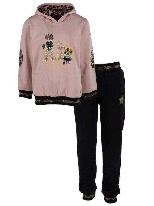 Kids Sweatpants Set Pink 2pcs