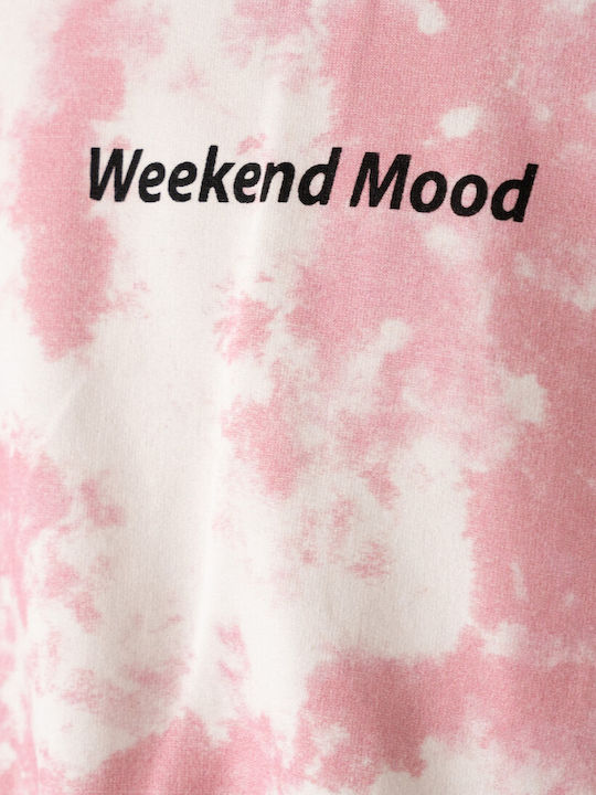Παιδικό Σετ Φόρμας Ροζ Tie Dye 2τμχ Weekend Mood