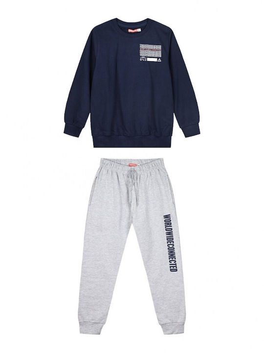 Kids Sweatpants Set Navy Blue 2pcs