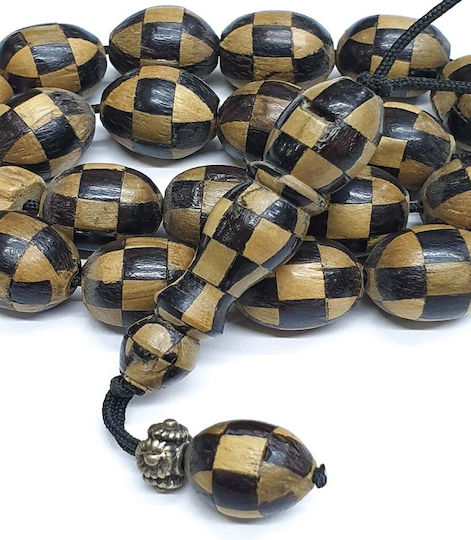 Roloi Komboloi Ebony Worry Beads with 17 Beads Multicolour 30cm