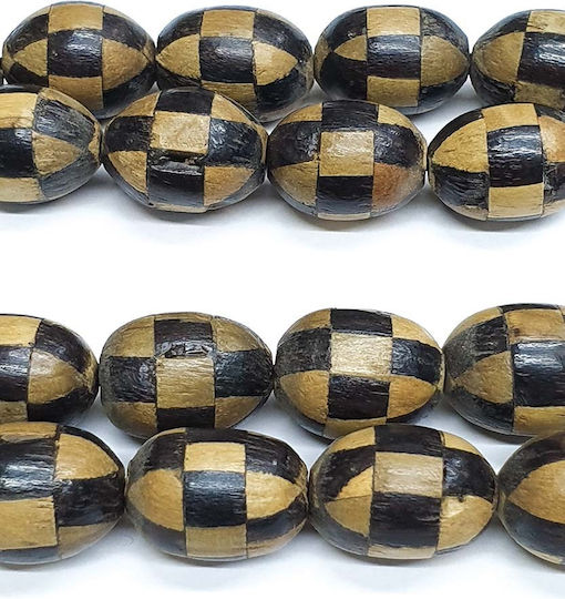 Roloi Komboloi Ebony Worry Beads with 17 Beads Multicolour 30cm