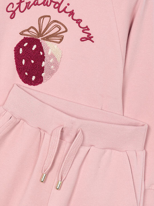 Kids Sweatpants Set Pink 2pcs