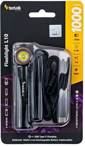 Technik LED IPX4 с Максимална Яркост 1000лм Бял