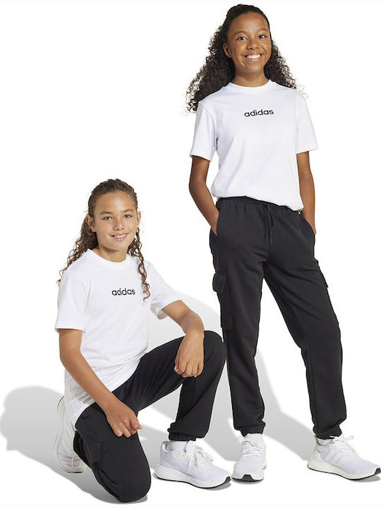 Kids Sweatpants Black Essentials Cargo