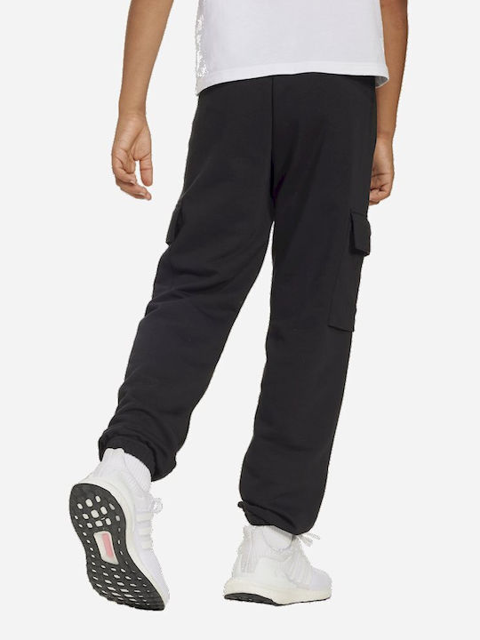 Kids Sweatpants Black Essentials Cargo
