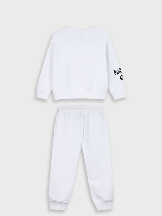 Kids Sweatpants Set White 2pcs