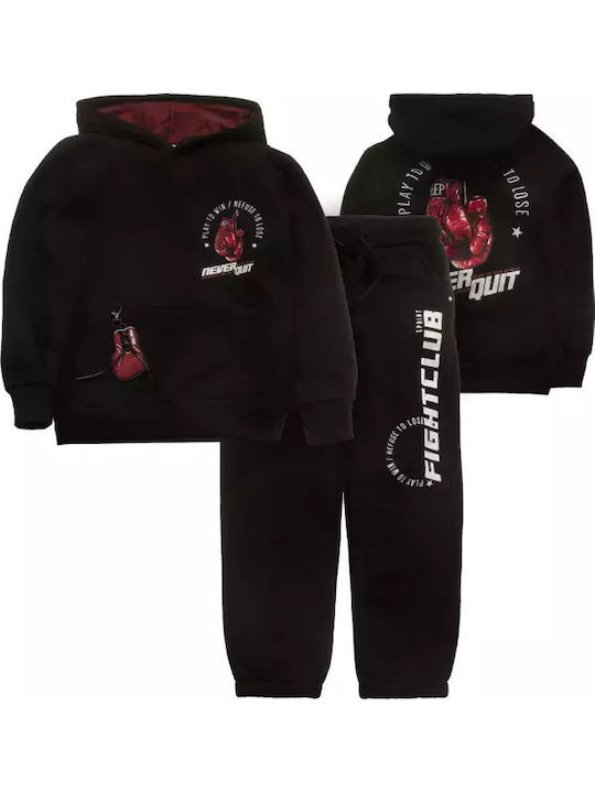 Kids Sweatpants Set Black 2pcs