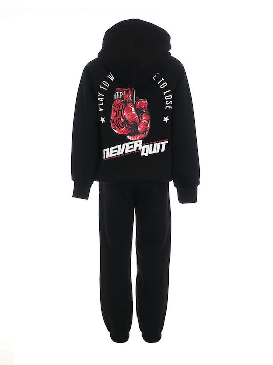 Kids Sweatpants Set Black 2pcs
