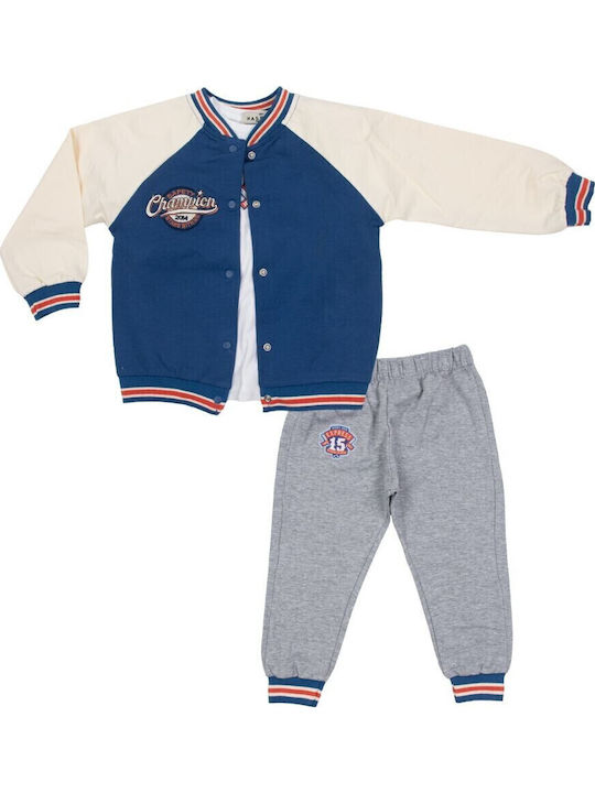 Hashtag Kinder Sweatpants Set - Jogginganzug Royal Blue - Grey