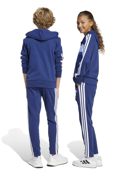 Kinder Sweatpants Set - Jogginganzug Blau 2Stück Essentials Tiberio 3-stripes Track Suit