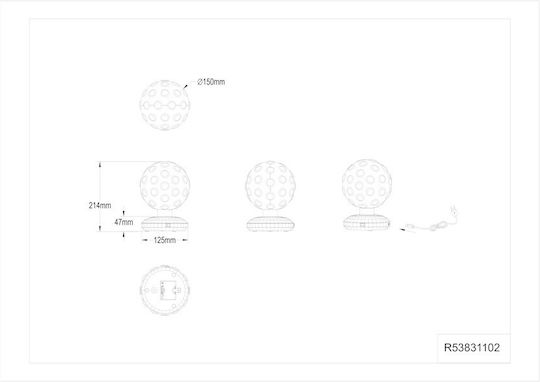 Trio Lighting Lămpi Decorative Pentru Masă LED RGB