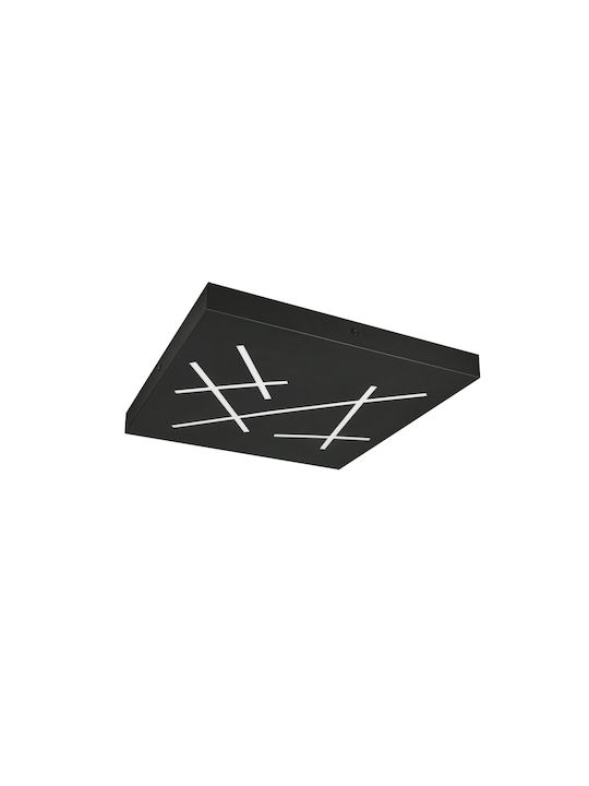 Trio Lighting Snip Πλαφονιέρα Οροφής Μαύρη