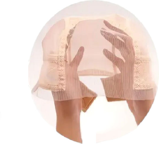 Kappe Perücke Stoff Hd Lace Transparenz Beige