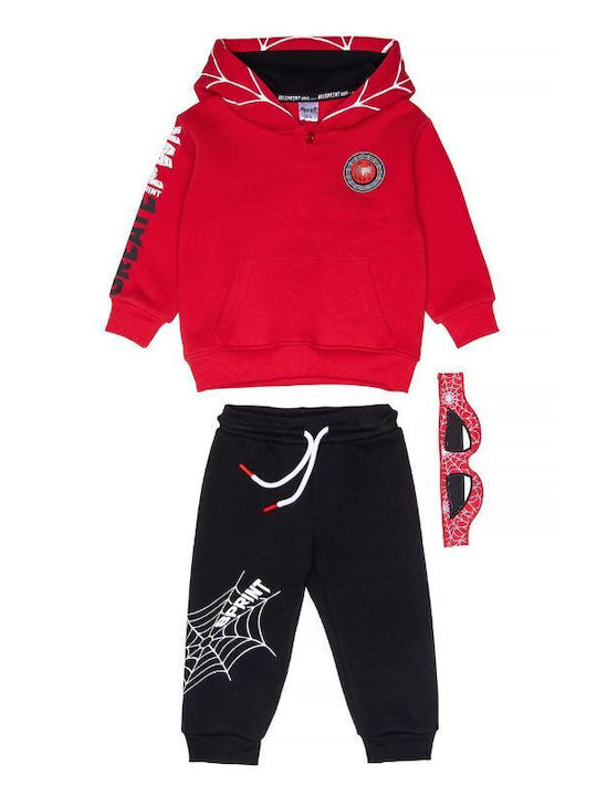 Kids Sweatpants Set Red 2pcs