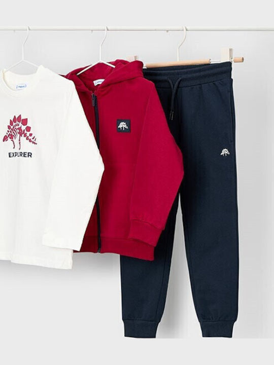Kids Sweatpants Set Red 3pcs Explorer