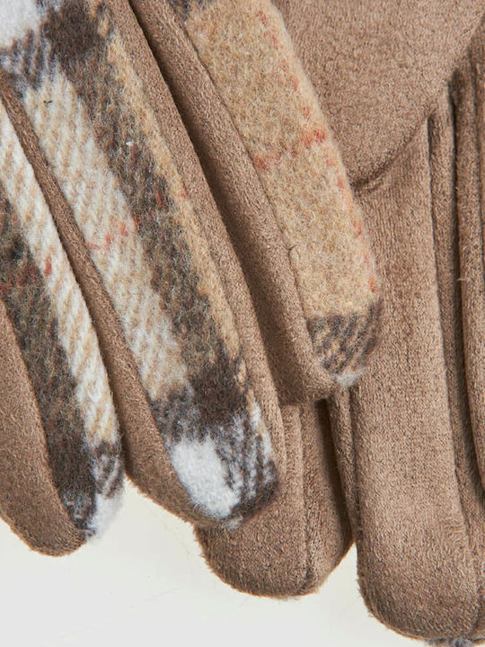 Women's Fleece Gloves Brown