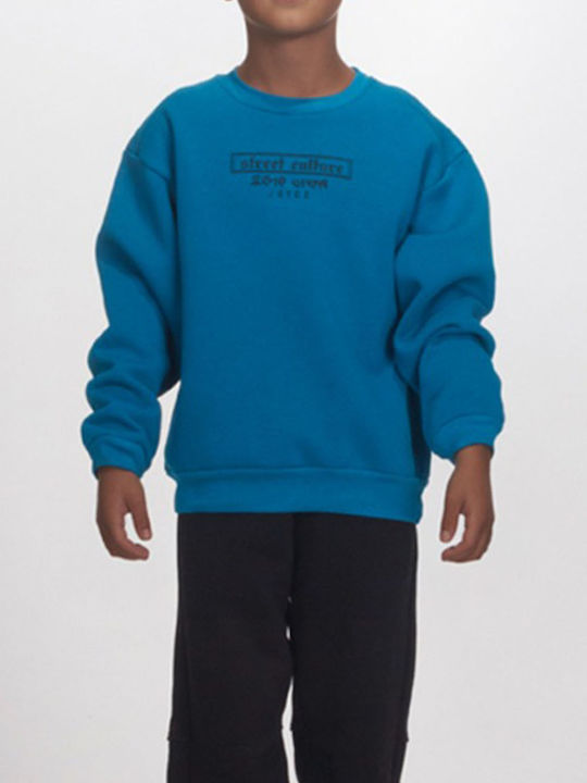 Kids Sweatpants Set Petrol Blue 2pcs