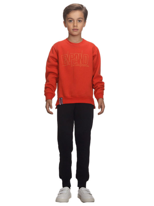 Kids Sweatpants Set Orange 2pcs