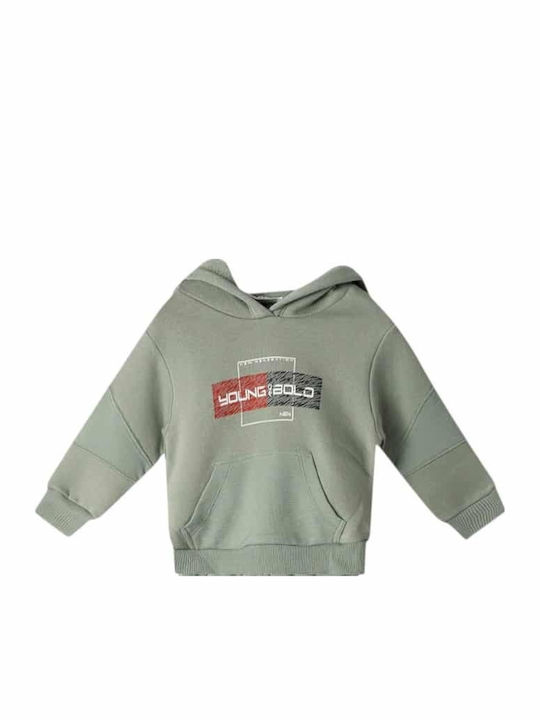 Kids Sweatpants Set Light Green 2pcs