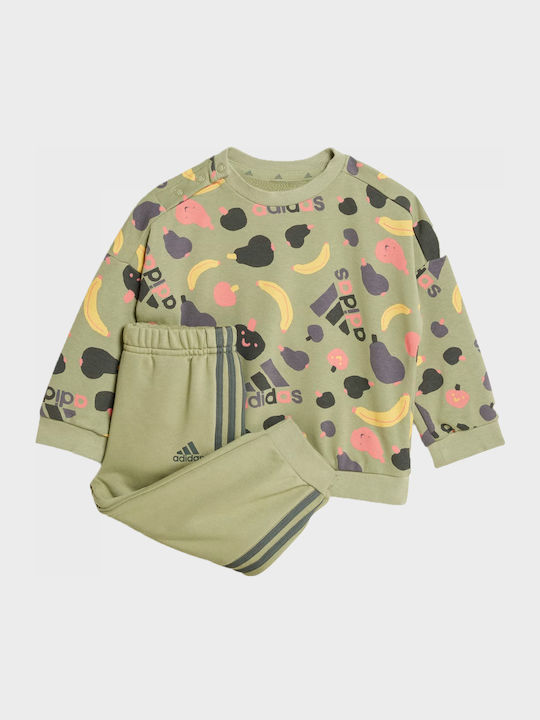 Παιδικό Σετ Φόρμας Πράσινο 2τμχ Essentials Allover Print