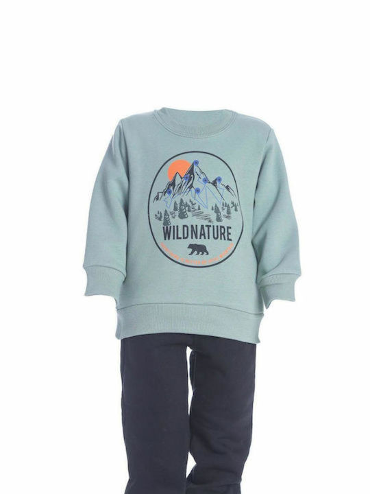Kinder Sweatpants Set - Jogginganzug Grün 2Stück Wild Nature