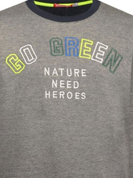 Παιδικό Σετ Φόρμας Γκρι 2τμχ Go Green