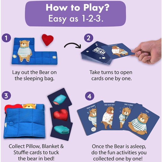 Joc de Societate Bedtime Bear pentru 2-4 Jucători 4+ Ani (EN) Chalk & Chuckles