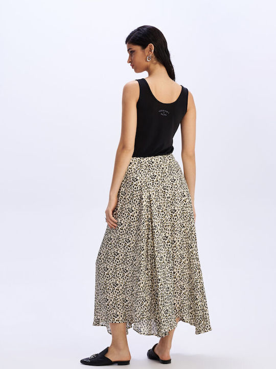 Maxi Rock Leopard Beige