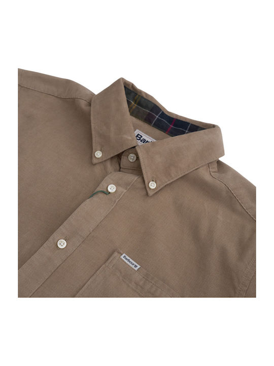 Ramsey Long-sleeved Cotton Shirt Beige