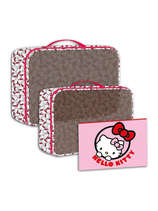Τσάντα Ταξιδιού Hello Kitty Κόκκινο 100 % Πολυεστέρας 2 X 20 X 32 Cm X2