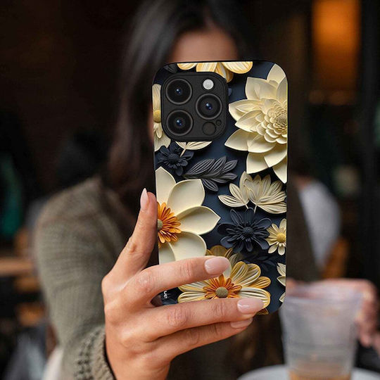 Калъф Sonique 3d Flower Series Motorla Motorla Razr 50 Ultra Екрю
