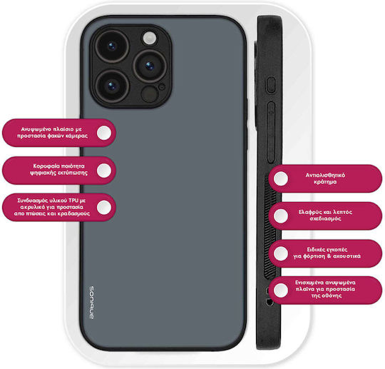 Husă Sonique Colorbloc Series Motorola Motorola Razr 50 Ultra Albastru Gri