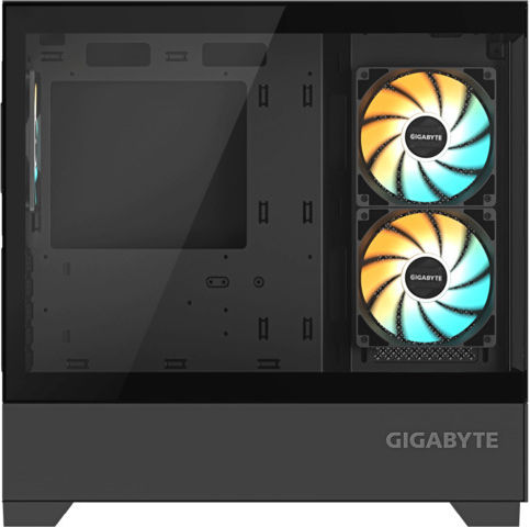 Gigabyte C201 Gaming Midi Tower Κουτί Υπολογιστή με Πλαϊνό Παράθυρο και RGB Φωτισμό Μαύρο